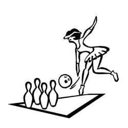 Bowling (Sports) coloring page #173921 to print and color