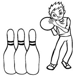Bowling (Sports) coloring page #173923 to print and color