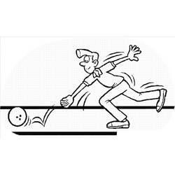 Bowling (Sports) coloring page #173924 to print and color