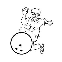 Bowling (Sports) coloring page #173925 to print and color