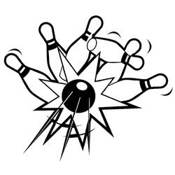 Bowling (Sports) coloring page #173927 to print and color