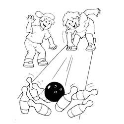 Bowling (Sports) coloring page #173928 to print and color