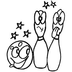 Bowling (Sports) coloring page #173931 to print and color