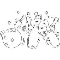 Bowling (Sports) coloring page #173932 to print and color