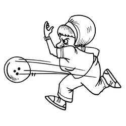 Bowling (Sports) coloring page #173933 to print and color
