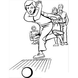 Bowling (Sports) coloring page #173937 to print and color