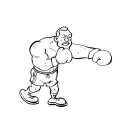 Boxing (Sports) coloring page #173880 to print and color