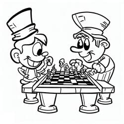 Chess - Free printable coloring pages