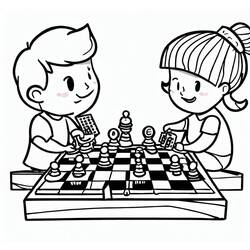 Chess (Sports) coloring page #188288 to print and color