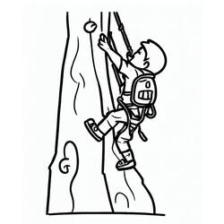 Coloring page: Climbing (Sports) #191209 - Free Printable Coloring Pages