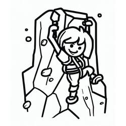 Coloring page: Climbing (Sports) #191210 - Free Printable Coloring Pages