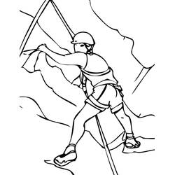 Coloring page: Climbing (Sports) #191220 - Free Printable Coloring Pages