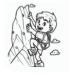 Coloring page: Climbing (Sports) #191222 - Free Printable Coloring Pages