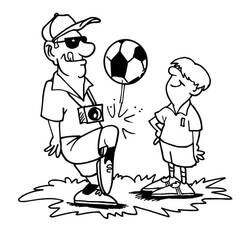 Football (Sports) coloring page #177044 to print and color
