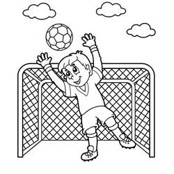 Football (Sports) coloring page #177054 to print and color