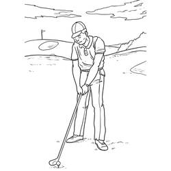 Golf - Free printable coloring pages