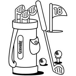 Golf (Sports) coloring page #177097 to print and color