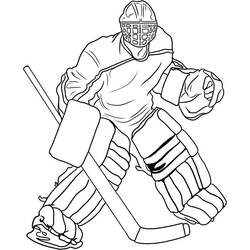 Hockey (Sports) coloring page #192407 to print and color