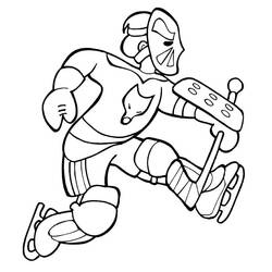 Hockey (Sports) coloring page #192414 to print and color