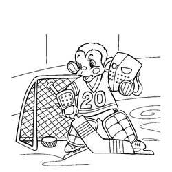 Hockey (Sports) coloring page #192416 to print and color