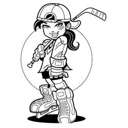 Hockey (Sports) coloring page #192422 to print and color