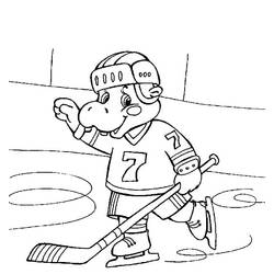 Hockey (Sports) coloring page #192425 to print and color