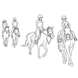 Coloring page: Horse Riding (Sports) #193430 - Free Printable Coloring Pages