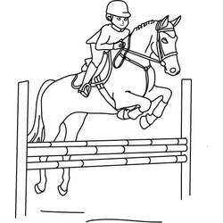 Coloring page: Horse Riding (Sports) #193433 - Free Printable Coloring Pages