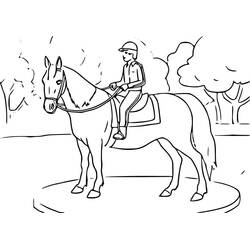 Coloring page: Horse Riding (Sports) #193437 - Free Printable Coloring Pages