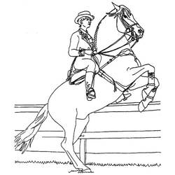 Coloring page: Horse Riding (Sports) #193450 - Free Printable Coloring Pages