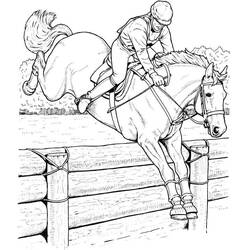 Coloring page: Horse Riding (Sports) #193456 - Free Printable Coloring Pages