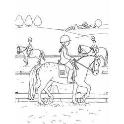 Coloring page: Horse Riding (Sports) #193457 - Free Printable Coloring Pages