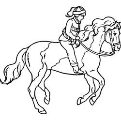 Coloring page: Horse Riding (Sports) #193465 - Free Printable Coloring Pages