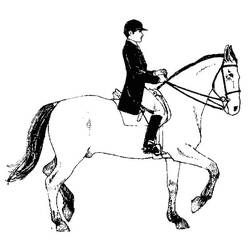 Coloring page: Horse Riding (Sports) #193470 - Free Printable Coloring Pages