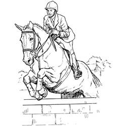 Coloring page: Horse Riding (Sports) #193471 - Free Printable Coloring Pages