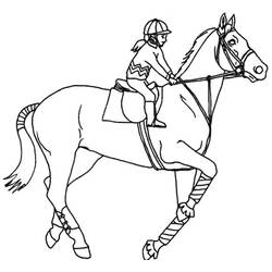 Coloring page: Horse Riding (Sports) #193473 - Free Printable Coloring Pages
