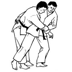 Judo (Sports) coloring page #210678 to print and color