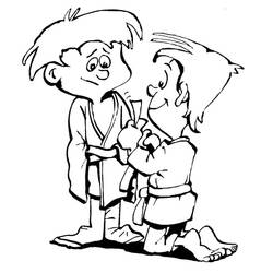 Judo (Sports) coloring page #210680 to print and color