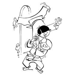 Judo (Sports) coloring page #210681 to print and color