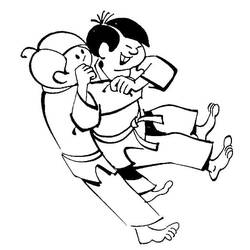Judo (Sports) coloring page #210685 to print and color