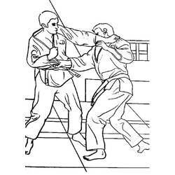Judo (Sports) coloring page #210686 to print and color
