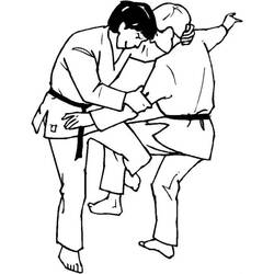 Judo (Sports) coloring page #210689 to print and color