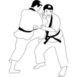 Judo (Sports) coloring page #210690 to print and color