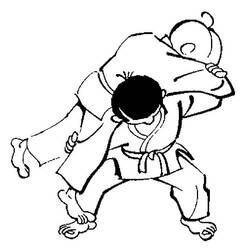 Judo (Sports) coloring page #210692 to print and color