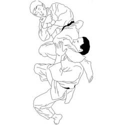 Judo (Sports) coloring page #210693 to print and color