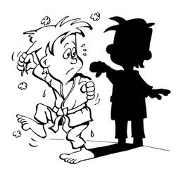 Judo (Sports) coloring page #210695 to print and color