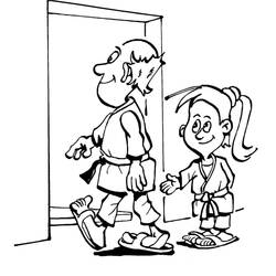 Judo (Sports) coloring page #210696 to print and color