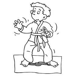 Karate - Free printable coloring pages