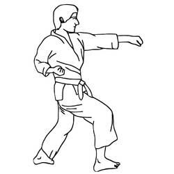 Karate (Sports) coloring page #205096 to print and color