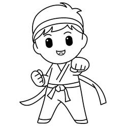 Karate (Sports) coloring page #205100 to print and color